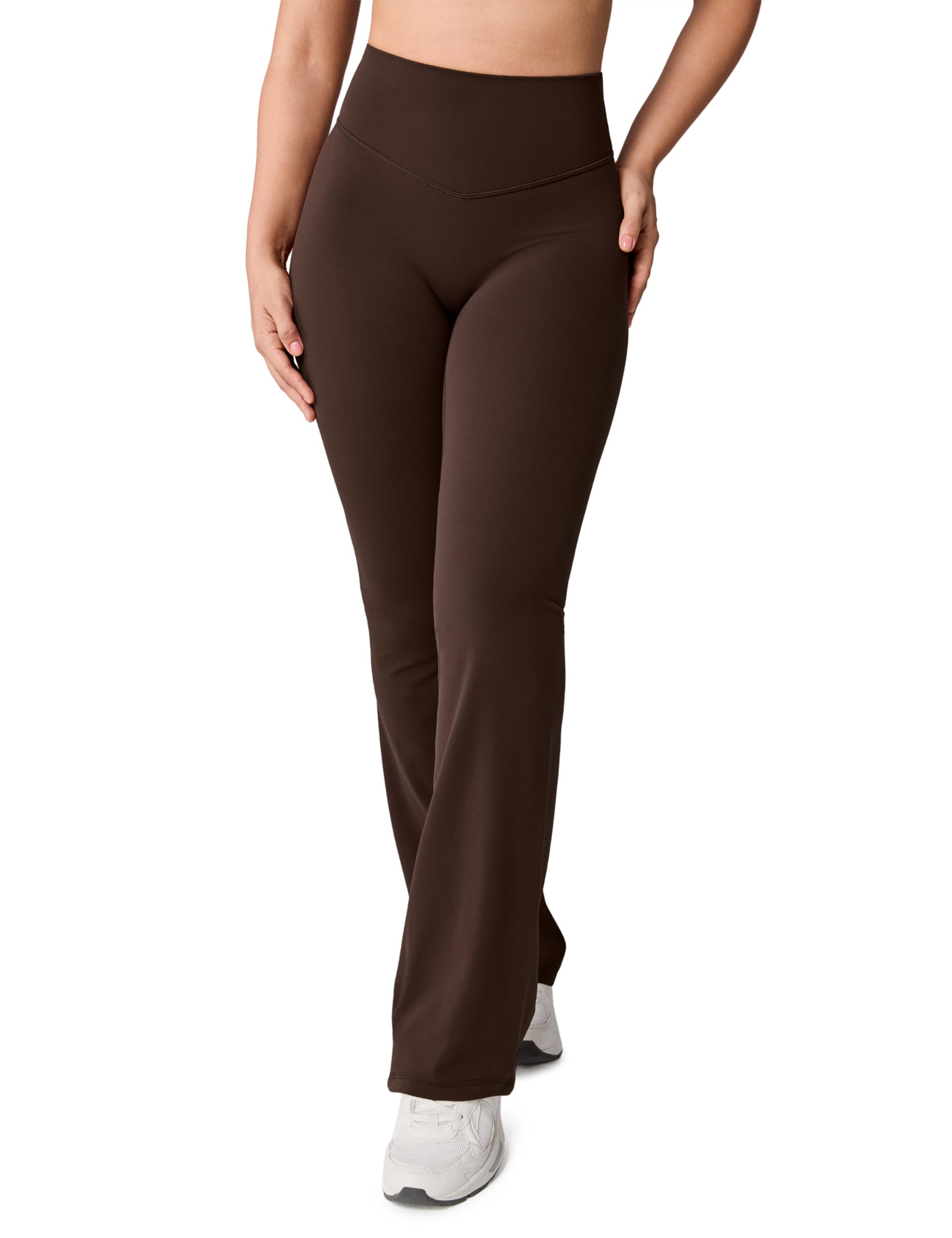 UNISSU Hugcurve No Front Seam High Waisted Flare Leggings