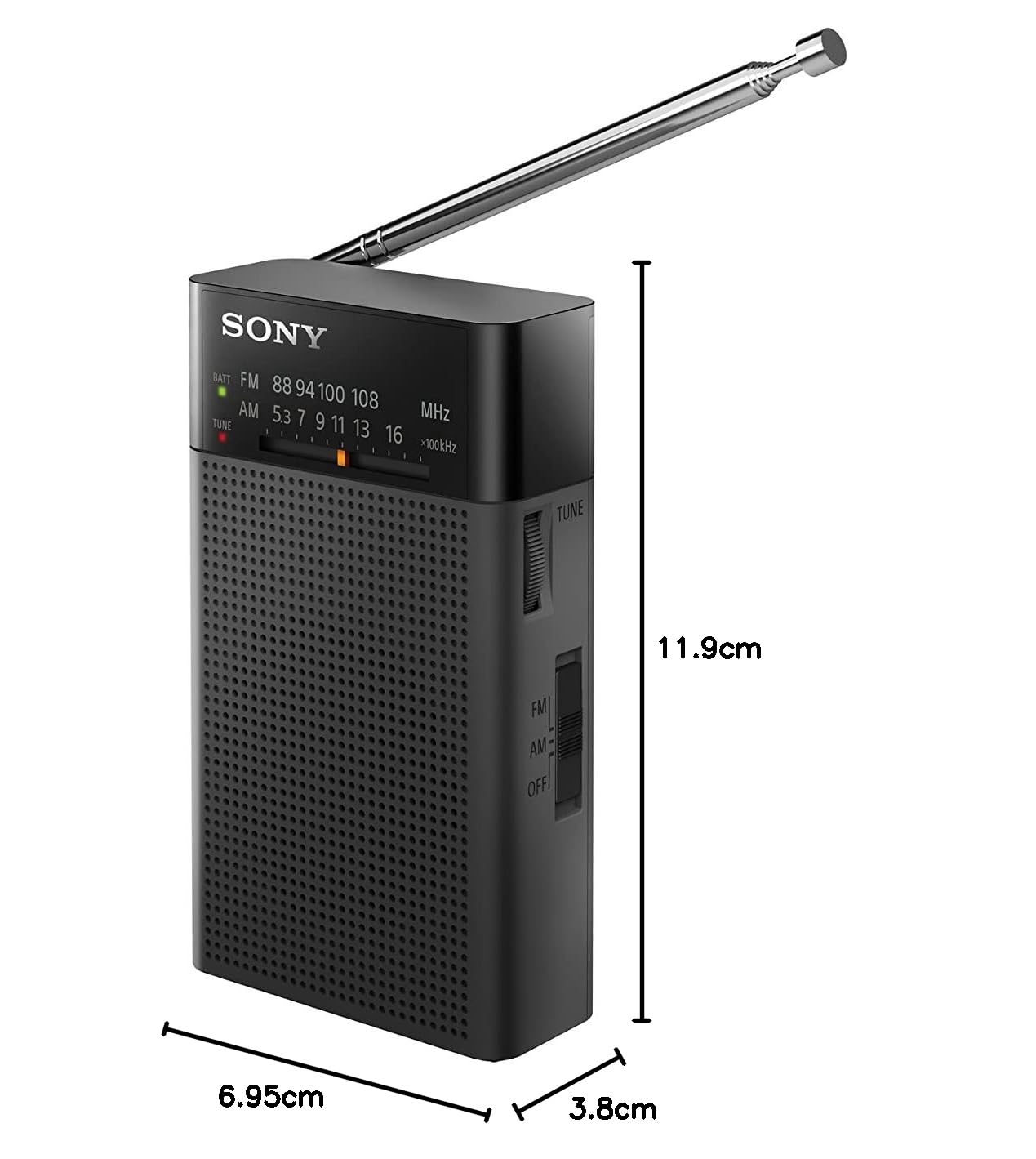 Sony ICF-P27 - Rádio AM/FM portátil - Preto | Amazon.com.br