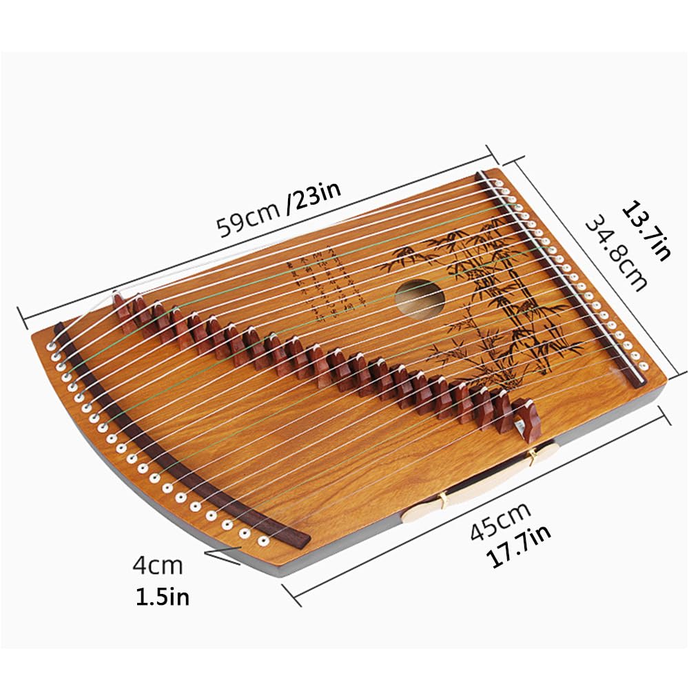 Guzheng Fingertrainer 21 Saiten Anfänger Guzheng Mini Portable Guzheng Guqin Zither Guzheng Reisen Guzheng (Schwarz)