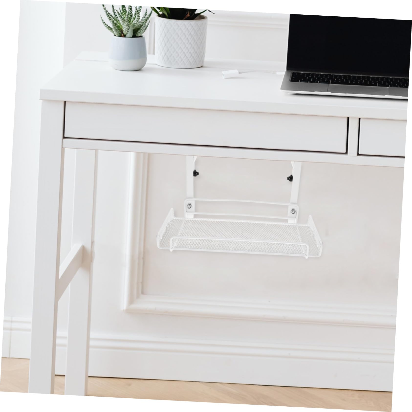 Organisateur de Câbles sous Bureau Maille Support de Gestion pour Fils et Multiprises Compact et Facile à Installer pour Bureau Domestique