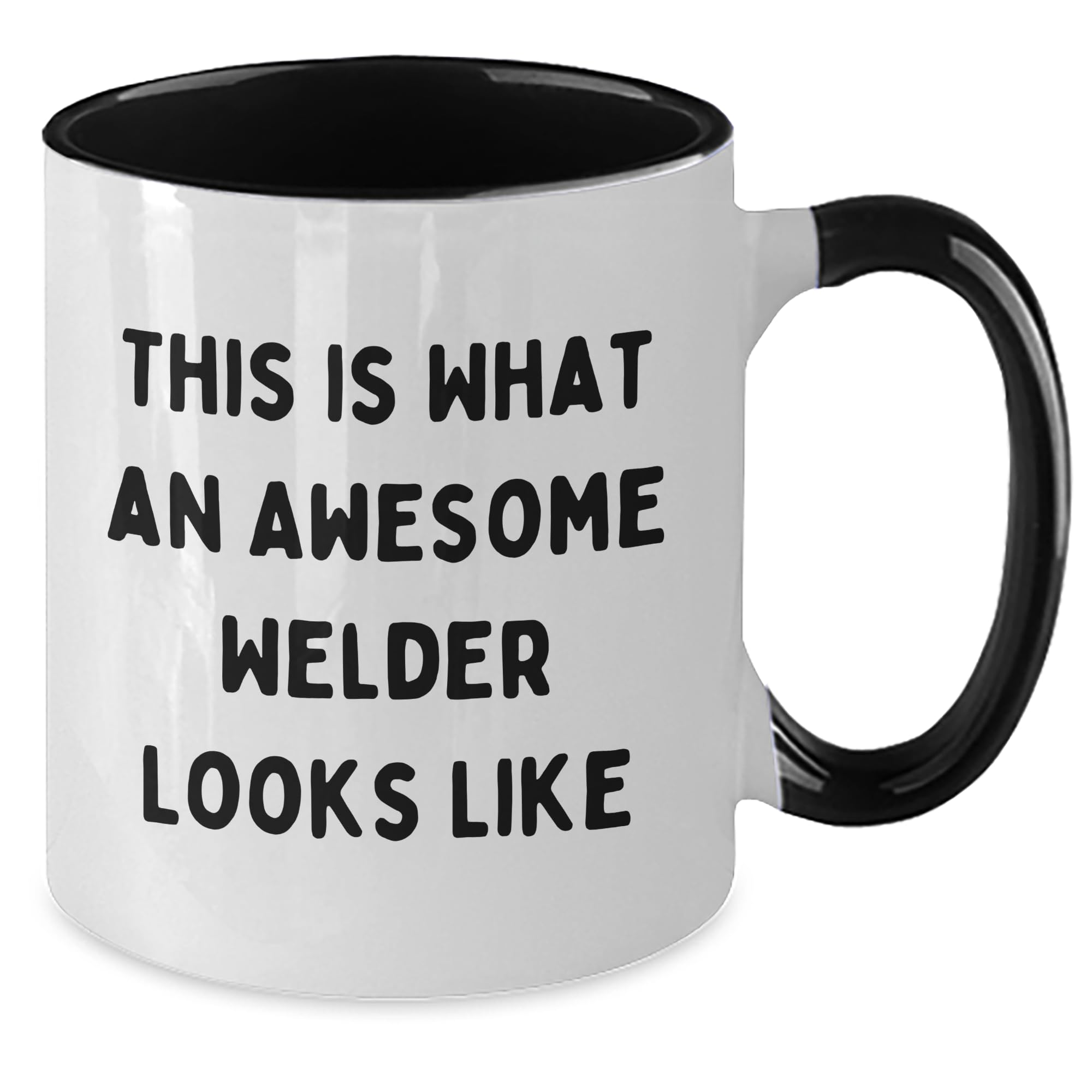 NAPAVI Welders R Us Gifts for Him - This Is What An Awesome Welder Looks Like, Two Tone Coffee Mug for Graduation