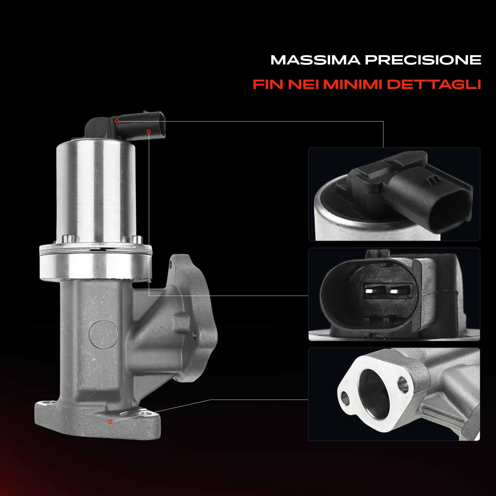 Frankberg ricircolo dei gas di scarico del radiatore della valvola EGR | Compatibile con: Cee'D SW ED, Santa Fe II CM, Magneti M.G, Carens III MPV ONU, Grandeur TG, i30 Station Wagon FD