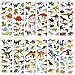 BEESTECH 24 Sheets Dinosaur Stickers 450+ for Kids Boys Girls Toddlers, Teacher Reward Stickers, Potty Chart Training, Dinosaur Party Favor Supplies, Goody Bag Stuffers，Pinata Filler