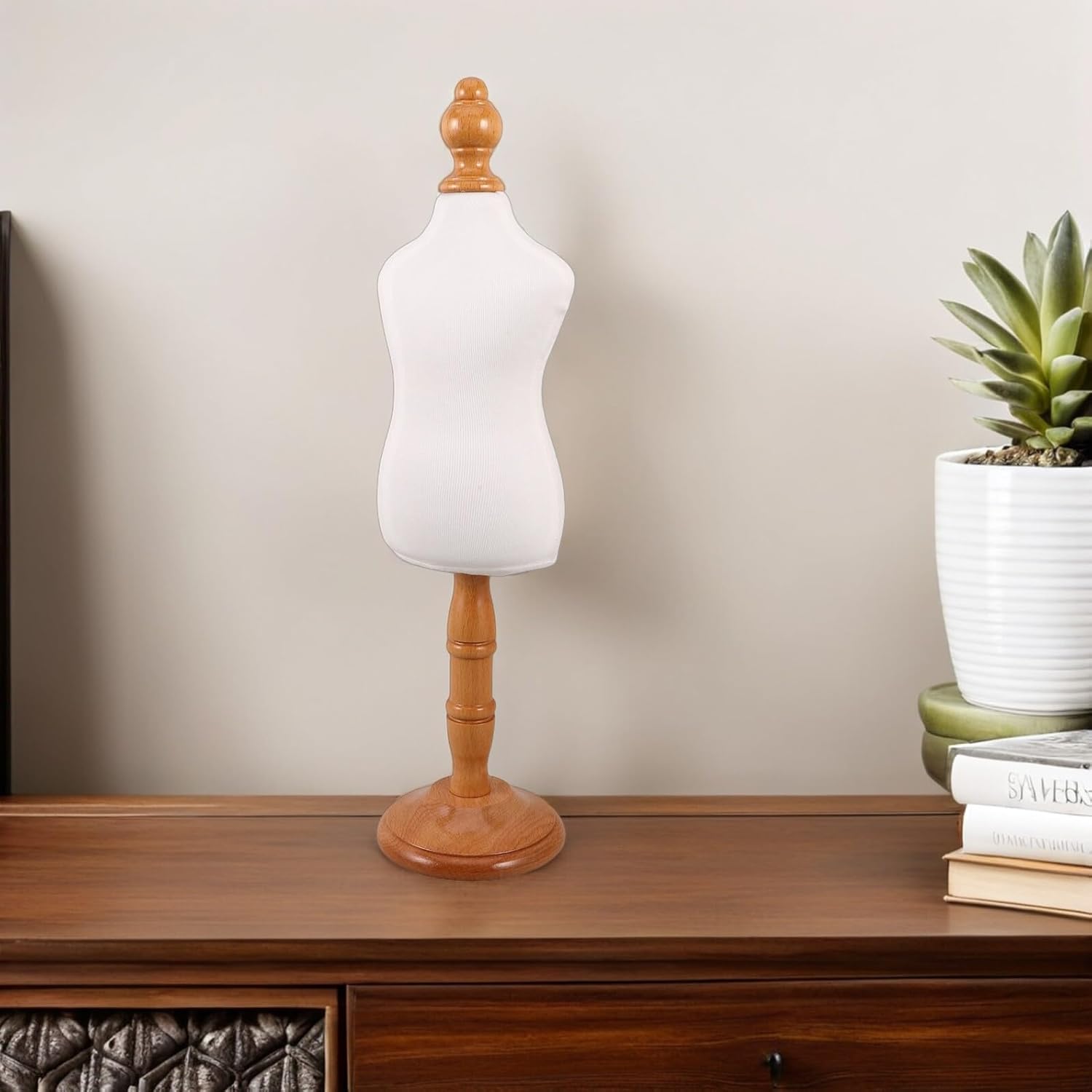 PRETYZOOM Small Dog Clothes Mannequin Dress Form Wooden Pet Apparel Display Stand for Sewing and Craft, Small Animal Dog Shirt Display Holder for Puppies and Cats