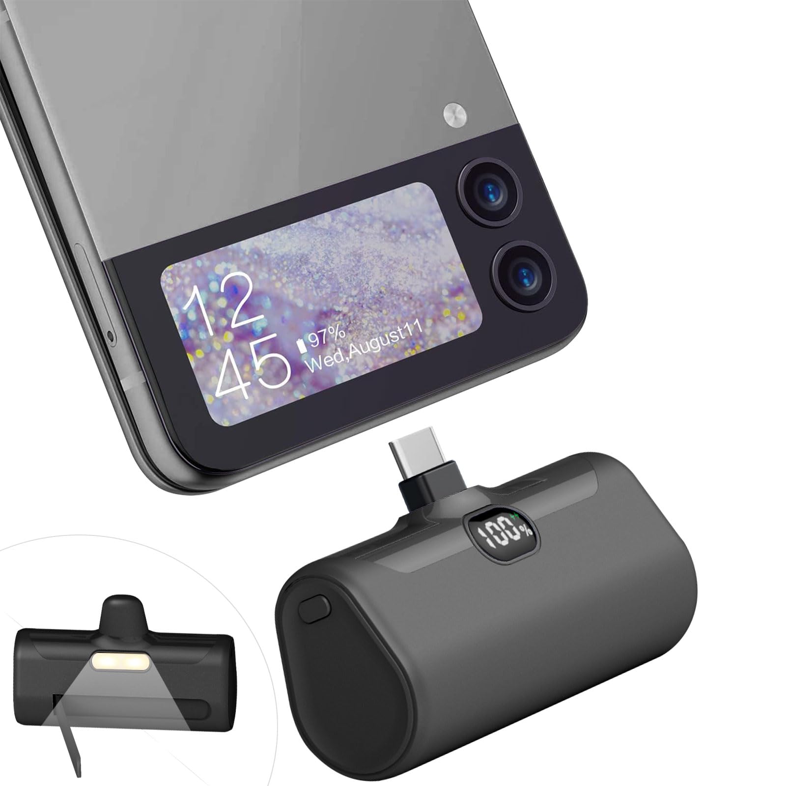 Qumi 専用モバイルバッテリー e-TREND｜Vivitek QB-180K-B3 [QUMI専用モバイルバッテリー