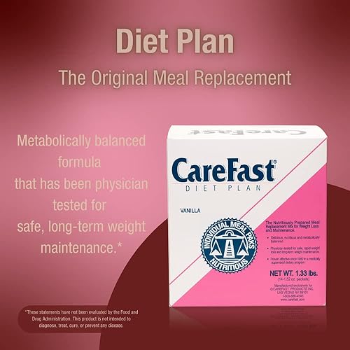 Miniatura 3 de Diet Plan Reemplazo de comidas  Vainilla  14 porciones individuales de polvo para pérdida de peso  0.53 oz de proteína  0.11 oz de fibra  24