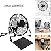 Produktbild PerGrate 4"/ 6" / 8"USB Solar Panel angetriebenen Eisen Fan 5W für Outdoor Home Cooling Lüftung