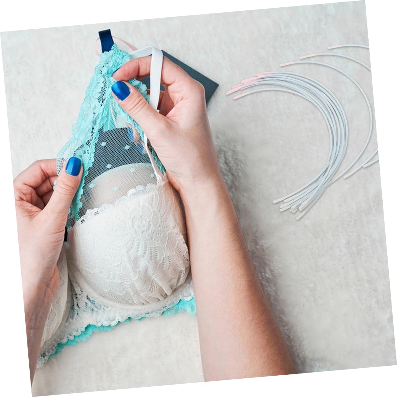 DIYEAH 20pairs Women Underwire Replacement Wires Lingerie Support DIY Sewing Ergonomic Comfort