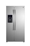 Kenmore 36" Side-by-Side Refrigerator with Freezer - Accela Chill&comma; Water & Ice Dispenser&comma; Adjustable Glass Shelves&comma; ENERGY STAR Certified&comma; 20 cu&period; ft&period; Capacity - Fingerprint Resistant Stainless Steel