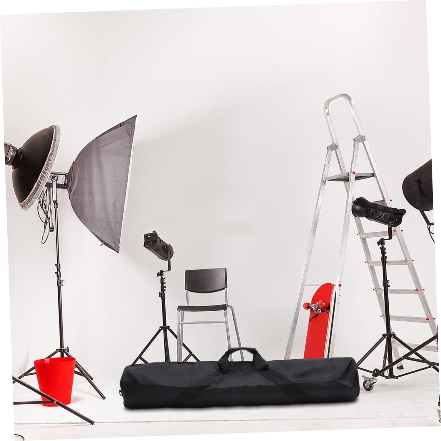 Light Stands Bag Thickened Tripod Carrier Case with Zipper Closure Portable Storage for Photography Live Streaming Includes Shoulder Strap