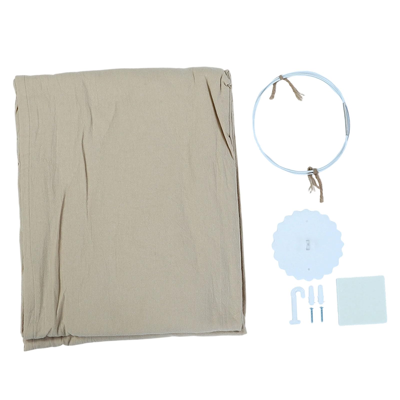 Tenda Sospesa in Morbido Cotone con Baldacchino per Letto per Bambini per un Accogliente Angolo Lettura in Colore Kaki per L'arredamento della Stanza dei Bambini