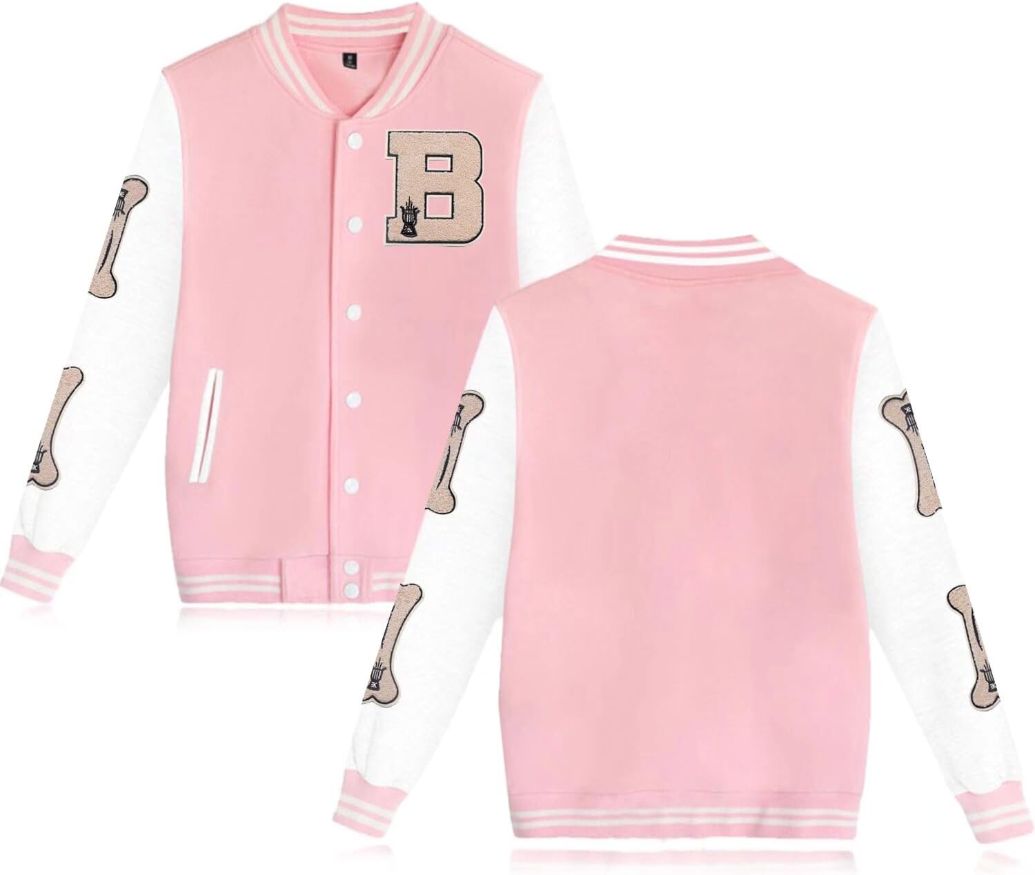 Mens Bomber Jackets Letterman Jacket Button Down Vintage Varsity Jackets Baseball Coat