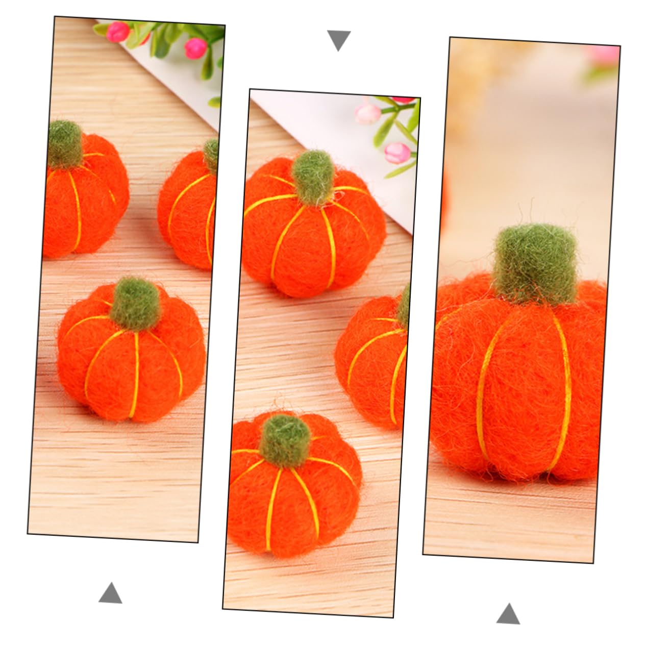 18stücke Teiliges Aus Filz-Pumpkin-Girlande Für Halloween-Dekoration Niedliche -Pumpkin-hänger Für Festliche Anlässe Langlebig Und Ansprechend Für Ihre Eingangstür