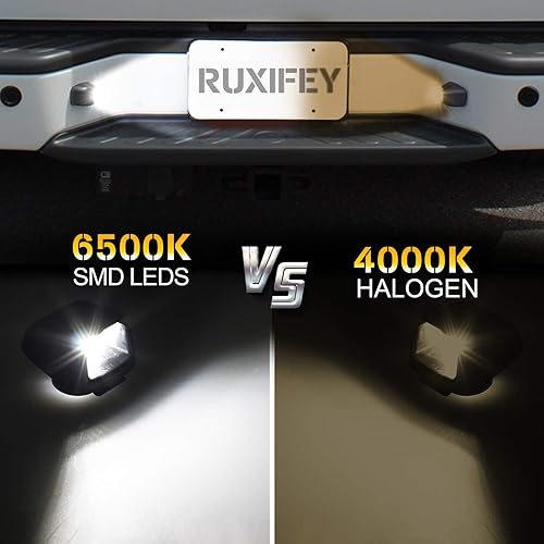 Miniatura 5 de RUXIFEY Luces LED para matrícula, reemplazo de la lente de la lámpara trasera, compatible con Frontier Titan Xterra Armada Suzuki Equator