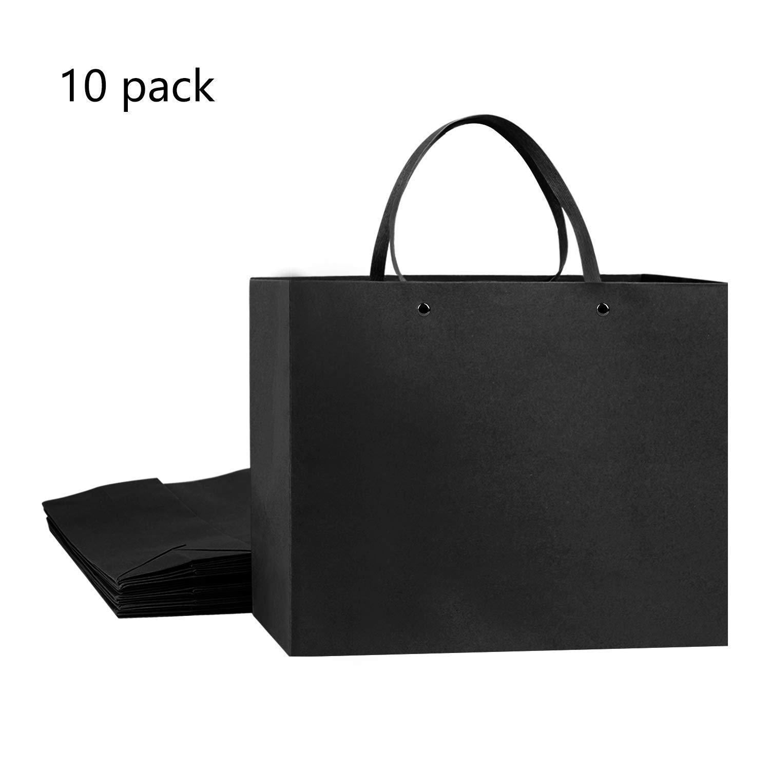 Amazon | 手提げ袋 プレゼント用 クラフト紙袋 横版 10枚セット