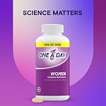 One A Day Multivitamin for Women - Daily Vitamins For Women-Womens Multivitamin With Vitamin A, Vitamin C, Vitamin D, and Zinc for Immune Support, Vitamin E, B12, Biotin, Calcium, Iron, 250 Tablets
