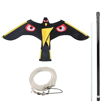 Bird Scarer Flying Kite Bird Repeller Large Eagle Kites Scarecrow Decoy For Farm Garden Bird Pigeon Repellent Kite Without Pole