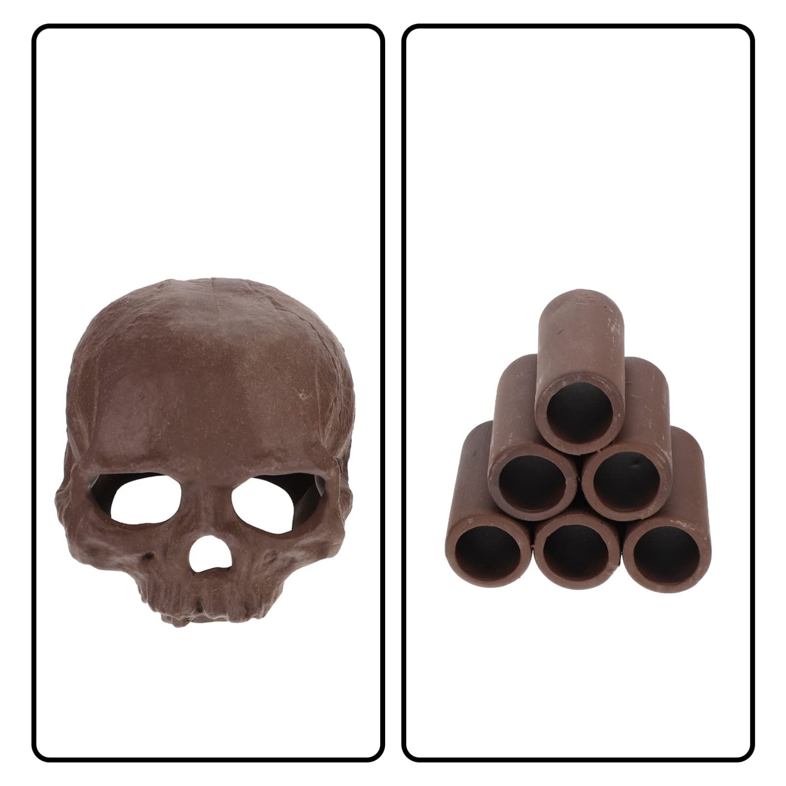 POPETPOP 3 Juegos Olla De Barro del Tanque De Peces Neto Pecera Adornos Pequeños Decoración Pecera Adornos Pecera Cueva De Peces Decorativa Paisajismo Cueva De Peces Arcilla 2 Piezas * 3