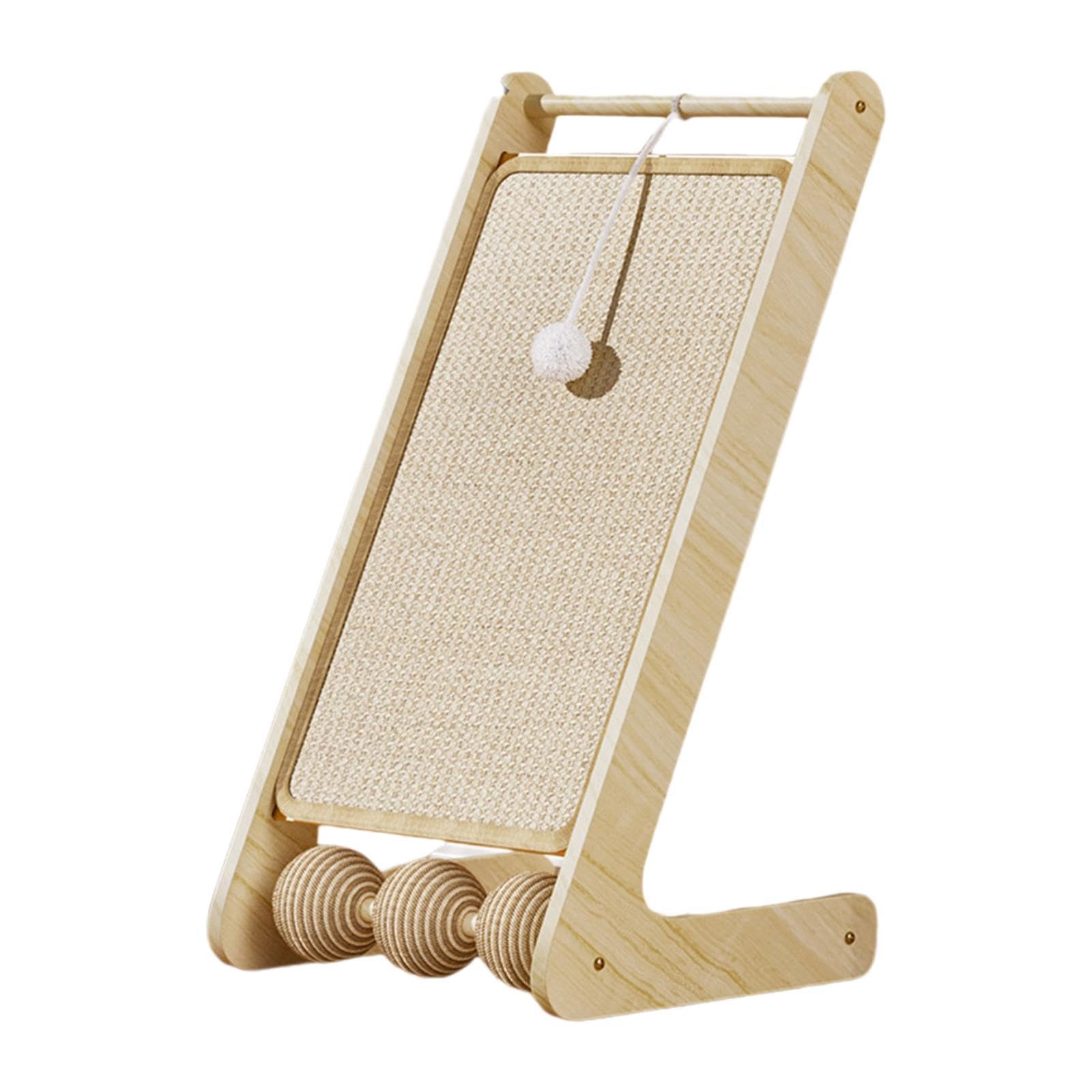 Arranhador de Chão para Gatos, Poste Arranhador em Formato de L, Almofada de Sisal para r