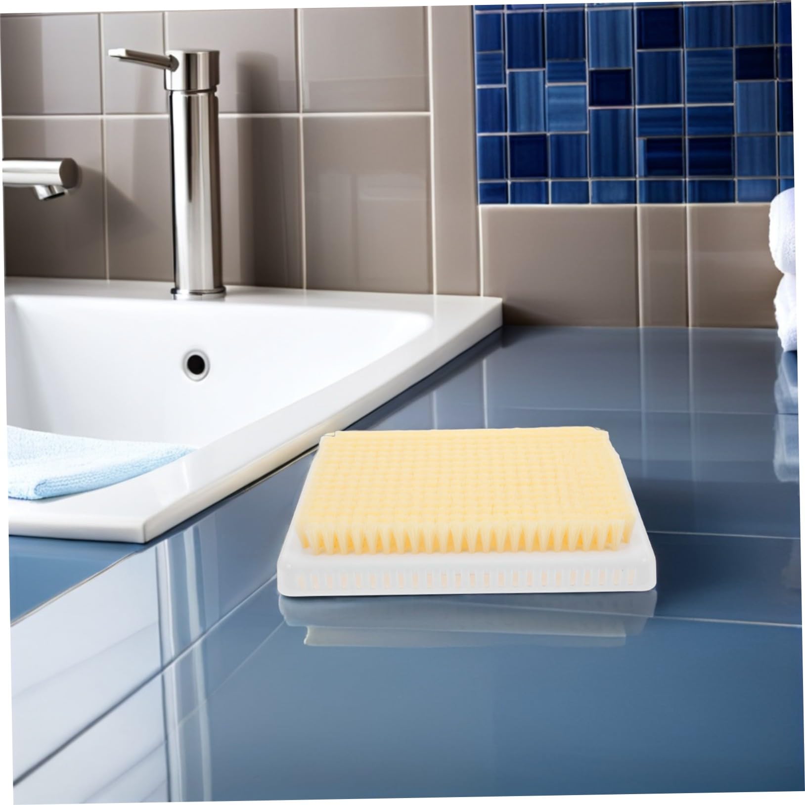 Ipetboom 2 Pezzi Scrub Schiena da Doccia Parete con Setole Esfolianti Resistenti Spazzola Massaggiante Corpo per Pulizia Profonda Senza Uso di Mani Accessorio Bagno Facile da Installare e
