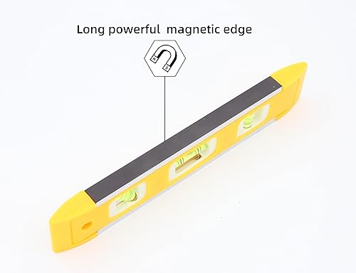 Miniatura 3 de Nivel de torpedo magnético de 9 pulgadas - Precisión de 3 burbujas (4590180) para una medición precisa. Herramienta de nivelación duradera y