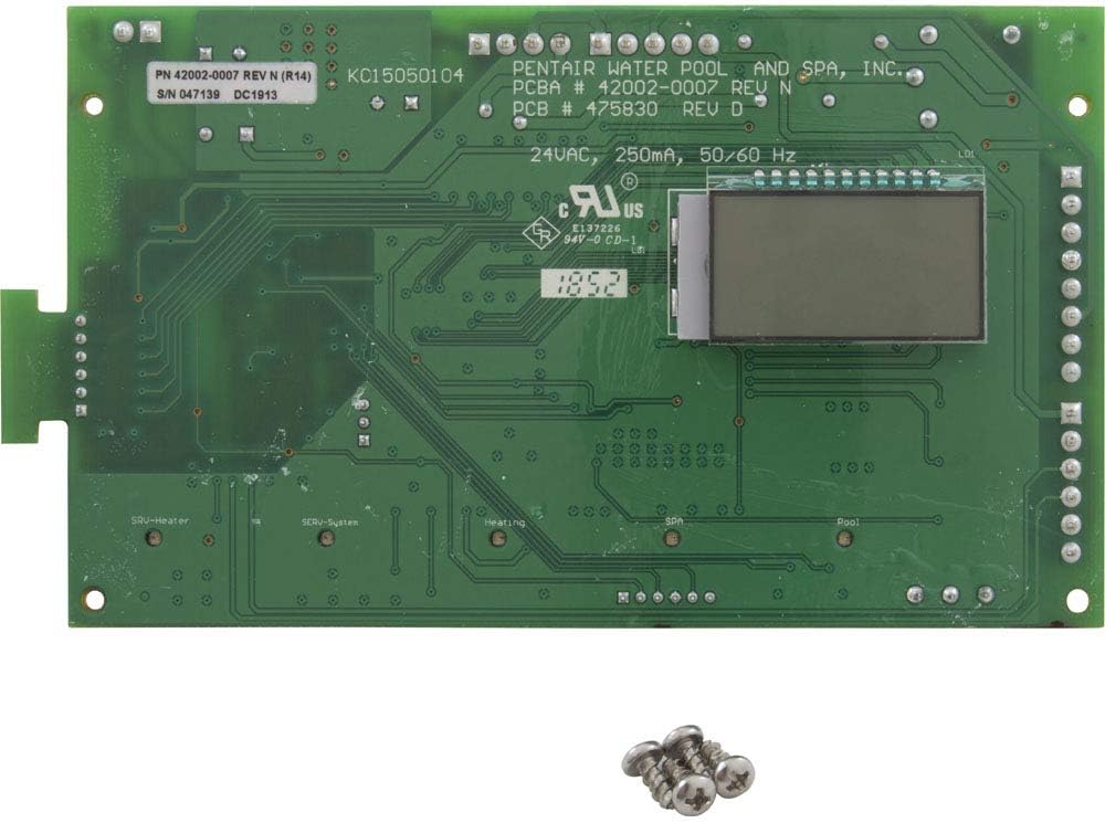 Pentair 42002-0007S Control Board Kit Replacement NA and LP Series Pool/Spa Heater Electrical Systems