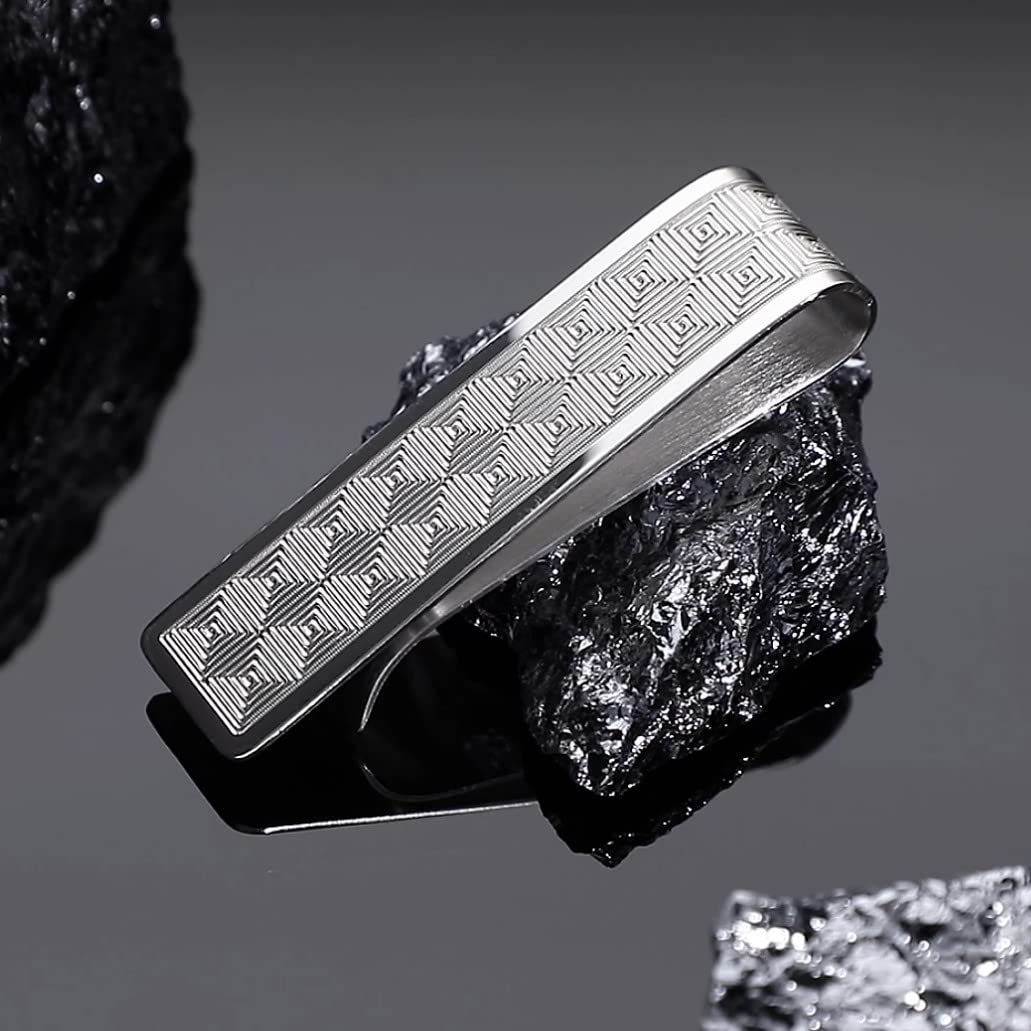 Herren Geldklammer Aus Hochglanzpoliertem Anlaufgeschütztem 925er Sterlingsilber Mit Gravurmotiv