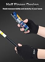 Vista 3 de Guantes sin dedos, guantes multiusos para agua y deportes para pesca, vela, remo, kayak y más, para hombres y mujeres