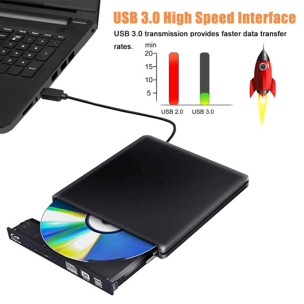 Amazon.co.jp: 外付けブルーレイDVDドライブ3D、USB 3.0ポータブル