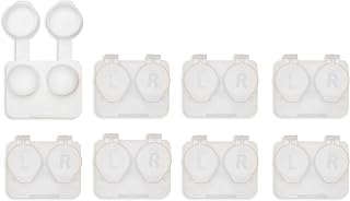 Deep Well Flip-top White Contact Lens Cases (12)
