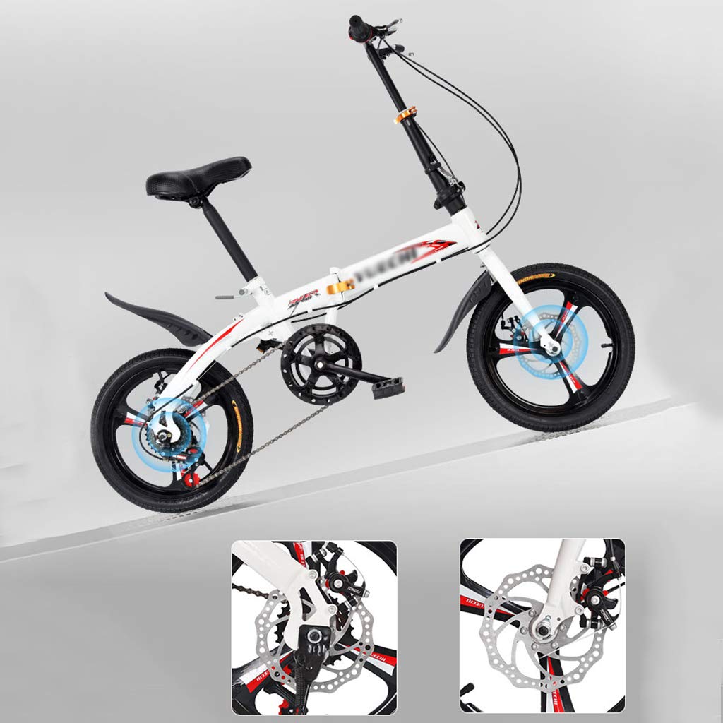 新品　16インチ　折りたたみ式自転車 Amazon | 男性と女性の自転車、16インチ折りたたみ自転車6速3ナイフ
