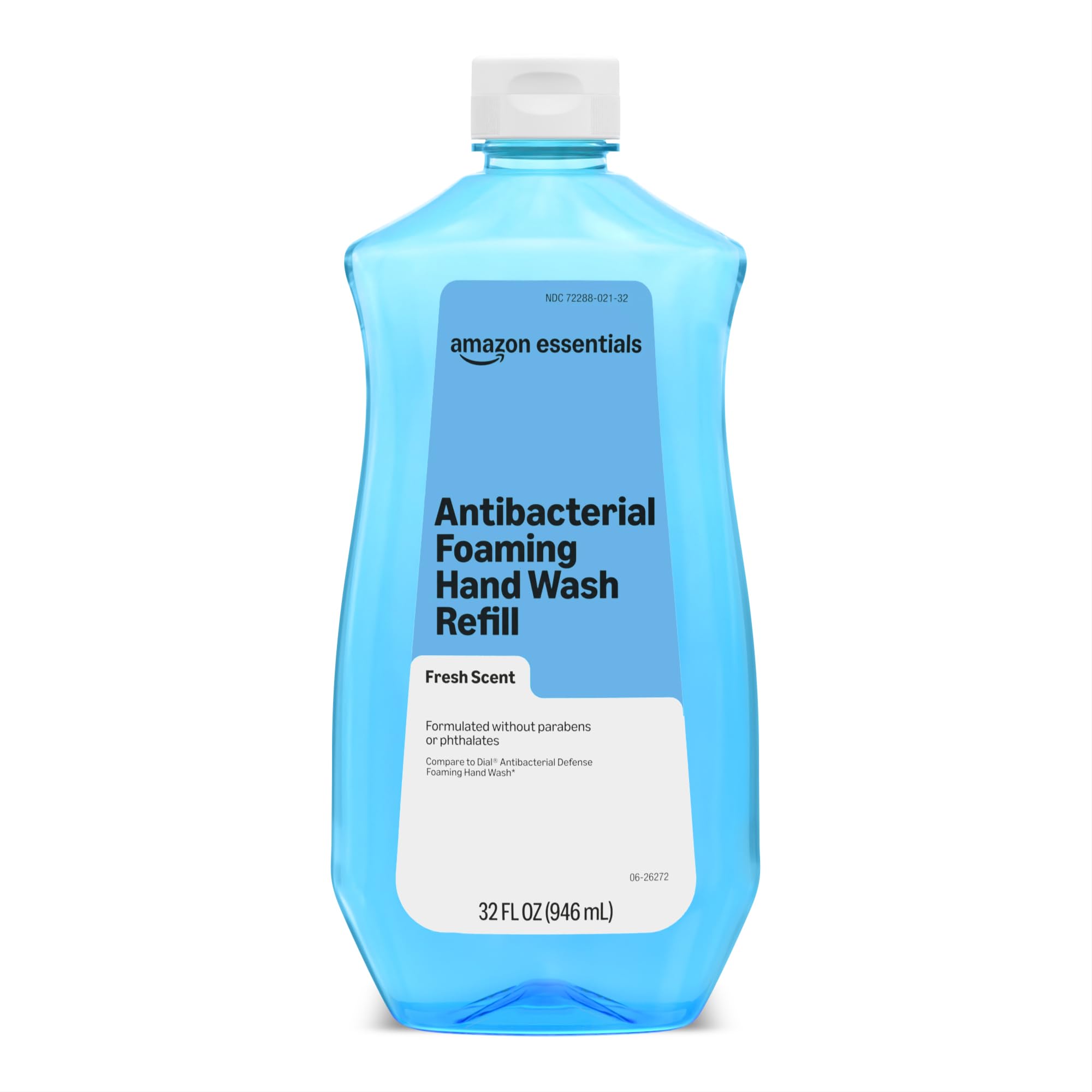 Amazon Essentials Foaming Hand Wash Refill, Fresh Scent, Antibacterial Formula, 32 fl oz, Pack of 1 32 Fl Oz (Pack of 1)