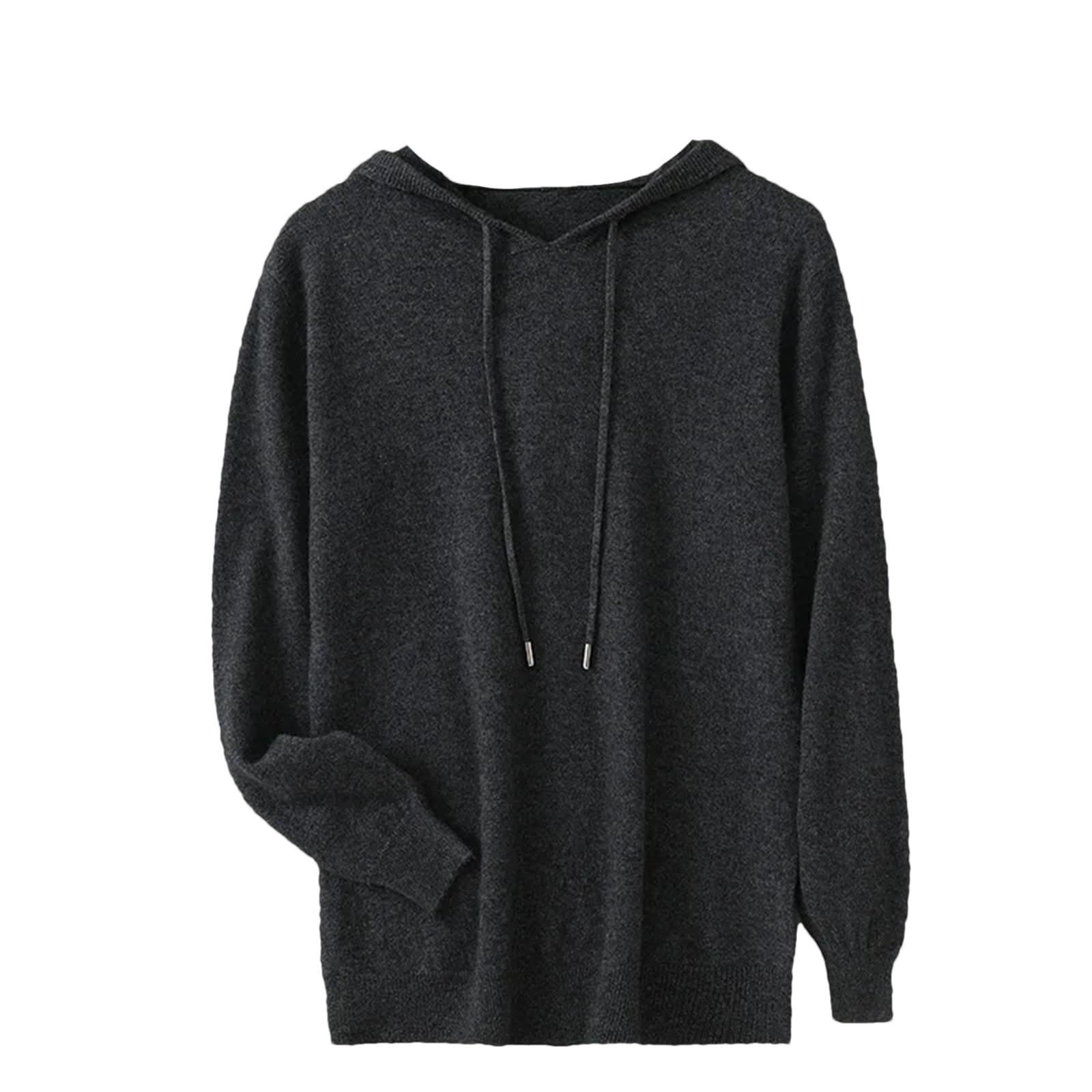 Yeuyyben Inverno Uomo ispessito Cashmere Lavorato A Maglia Con Cappuccio Maglione Casual Manica Lunga Tinta Unita Uomo Maglione Lavorato