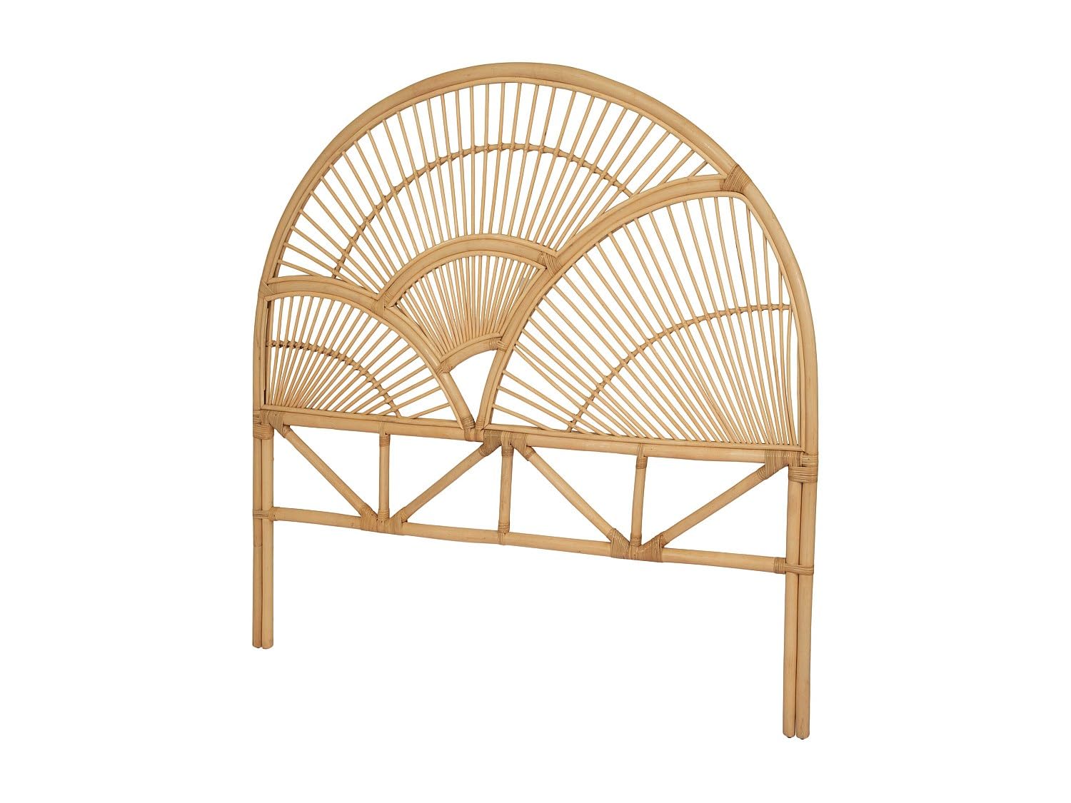 Vente-unique-Cabecero de Cama 140 cm - Rat·n - Natural - EFELA