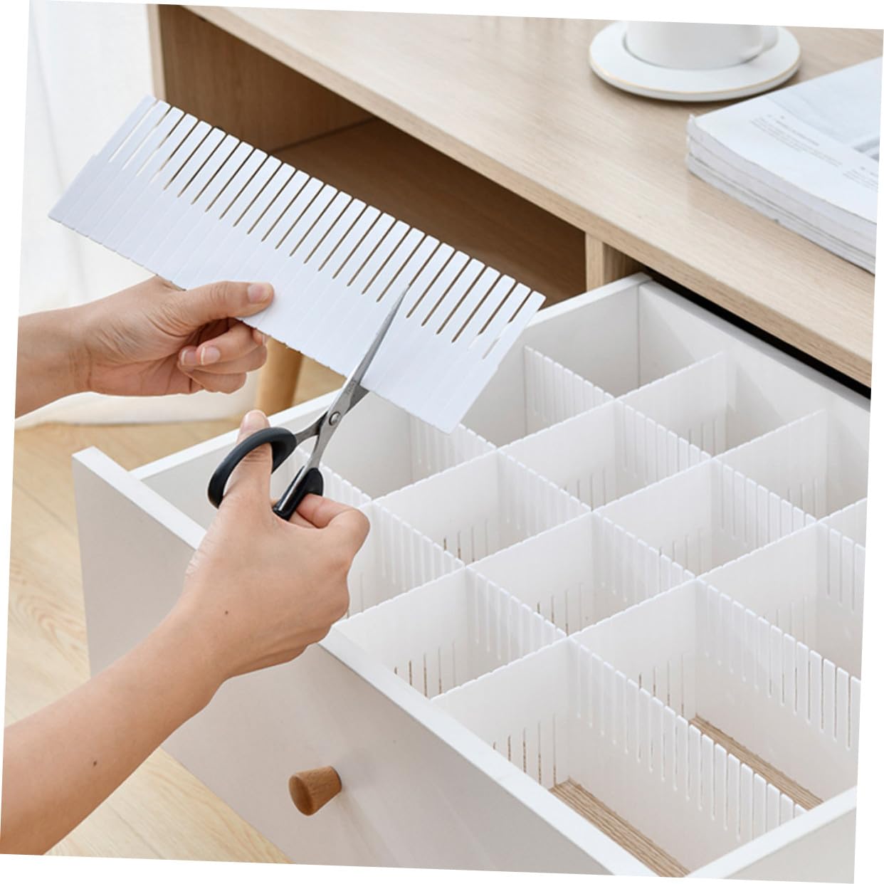 10 piezas Divisores Ajustables para Tableros Organizadores Multifuncionales para Armarios y Dormitorios Diseño Práctico para Almacenamiento Ordenado y Combinación