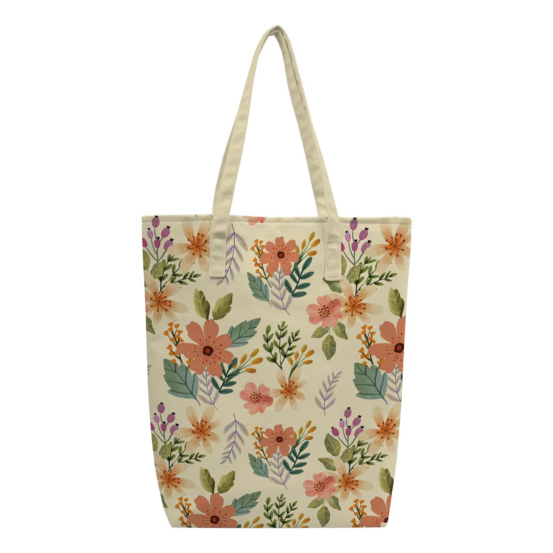 Crazyify Canvas Fatty Tote Bag | Printed Tote Bag for Women & Girls |Shopping Bag with Snap Button/Ladies Bag/Shoulder Bag/Shopper Bag | Stylish Tote Bags/Handbags For Girl - (16.5 X 14.5 Inches)