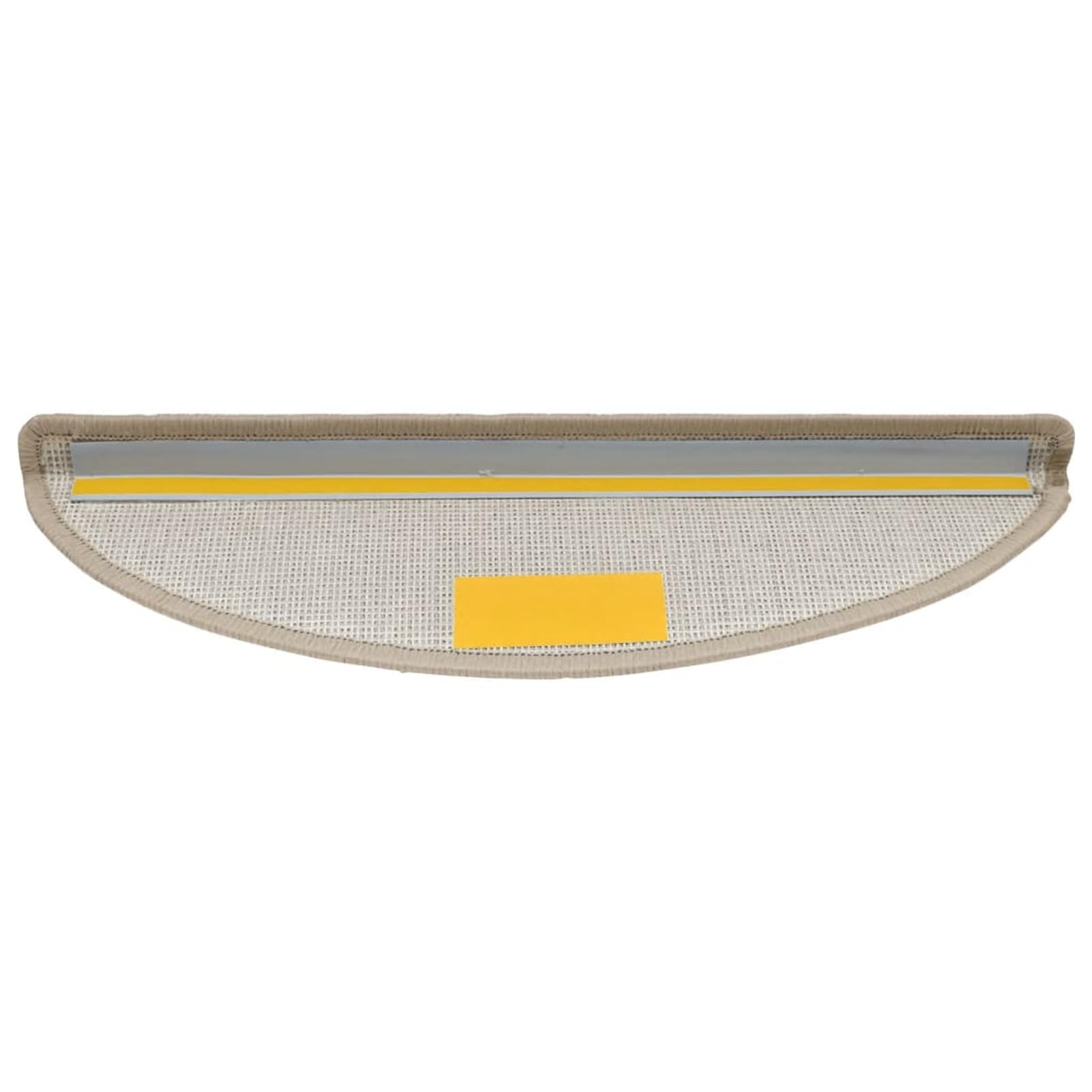 Tidyard Tapis d'escalier 15 pcs Taupe 56 x 17 x 3 cm, Tapis Escalier Tapis de Sécurité pour Sol Protection, Aînés et Animaux