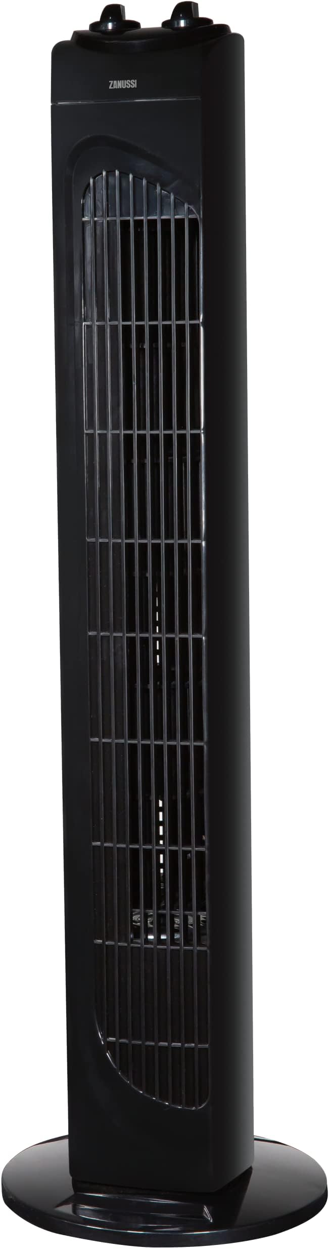 Zanussi 29" Inch, Lightweight, Tower Fan, 3 Speeds, Wide-Angled Oscillation, Powerful Airflow, Quiet Operation, Perfect For Home Or Office, Timer, Black - ZNTF2921B