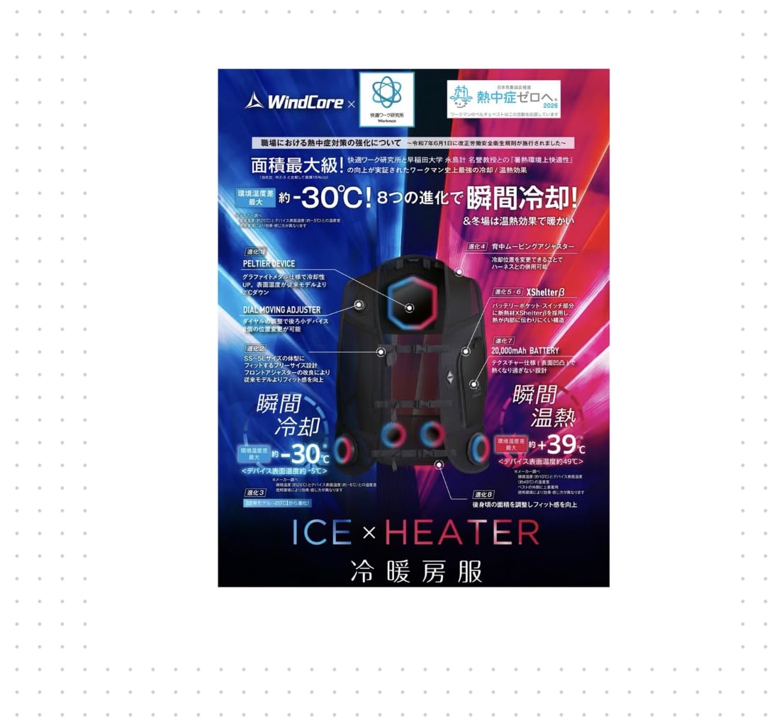Amazon.co.jp: 2026年モデル ワークマン ペルチェベストPRO3. 5