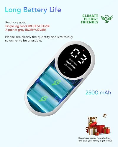 Miniatura 6 de Masajeador de compresión de aire de pantorrilla para circulación y alivio del dolor, masajeador de piernas con calor, alivia la fatiga, ayuda para