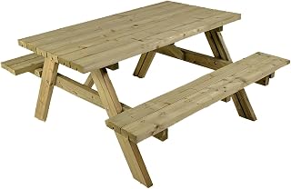 BrackenStyle Whitby Picnic Table – Durable Heavy Duty A Frame Pub Table –Suitable for 6 People 1.4M Length