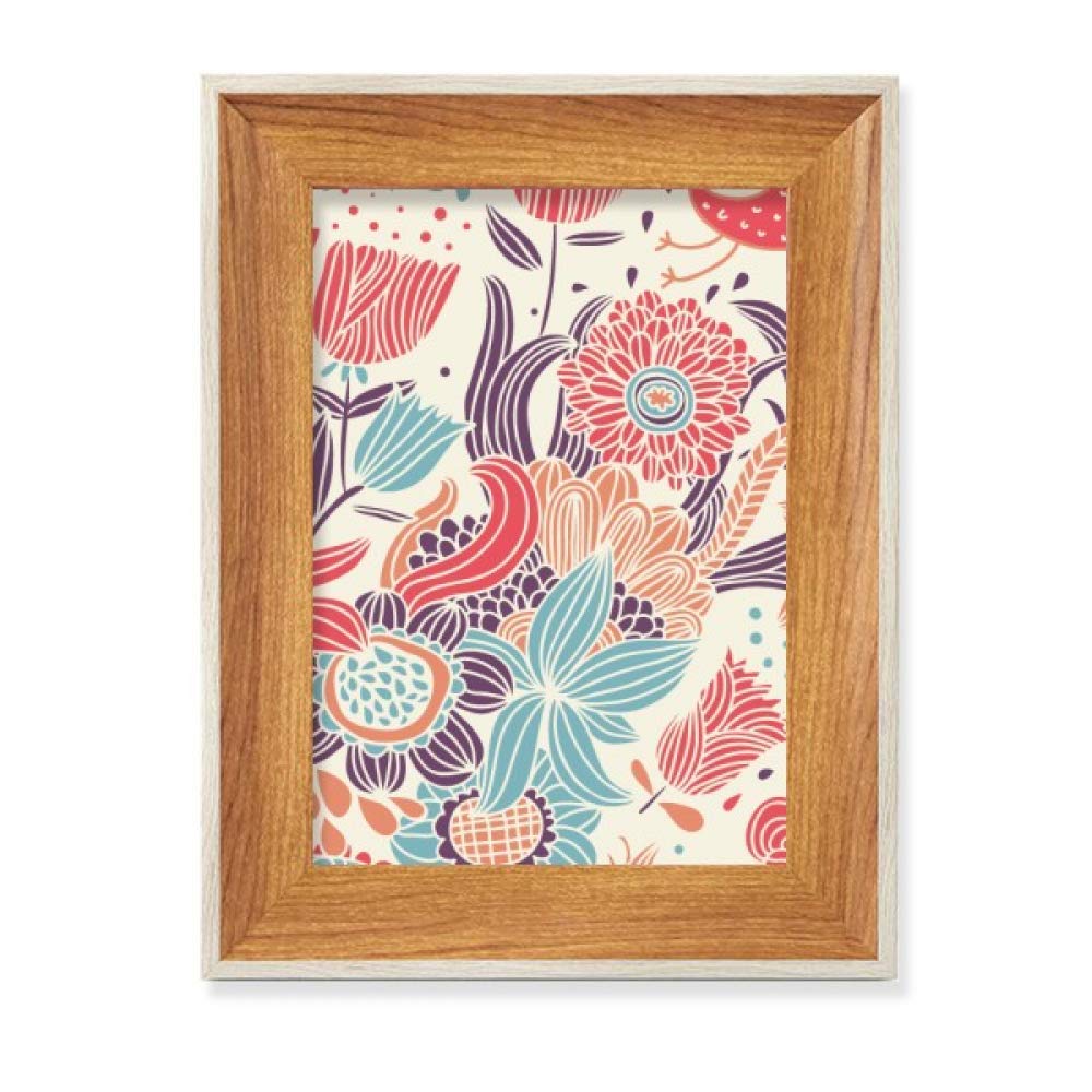 Peinture Cadre de Photo en Bois Bureau Affichage Tableau Art Fleur Lot