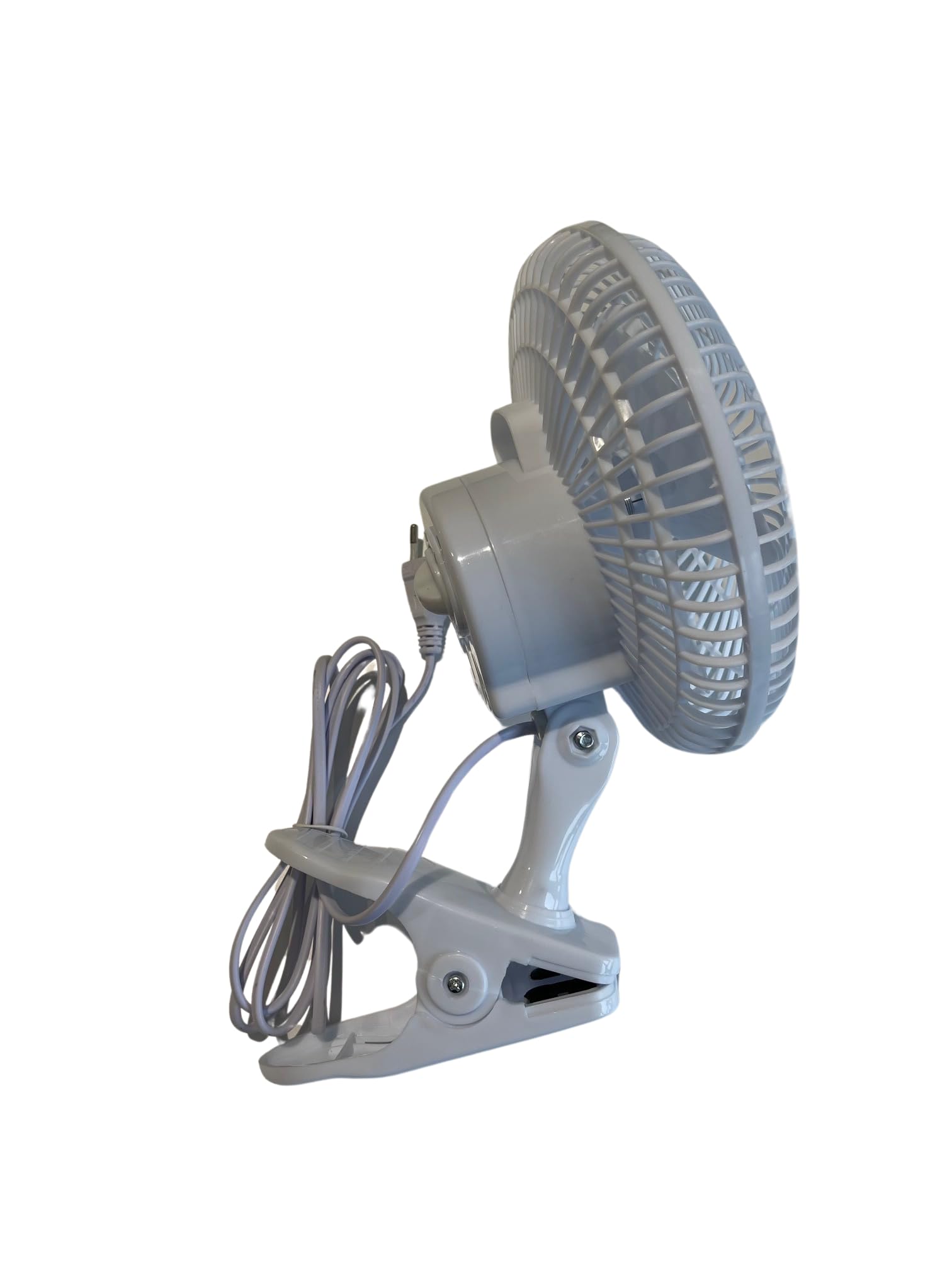 Ventilator mit Klammer und Clip, 15 cm (15 W), 2 Geschwindigkeitsstufen, inklusive Basis zur Verwendung als Schreibtisch