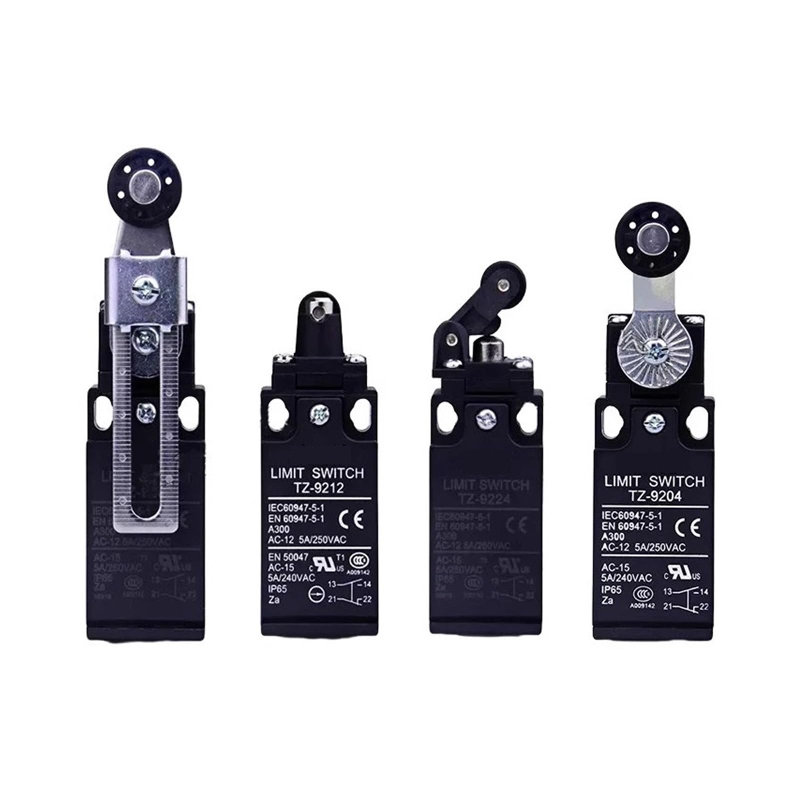 Interrupteur de fin de course TZ-9122 levier à galet orientable - 3