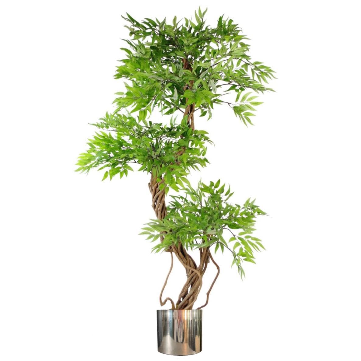 140cm Faux Tree in Metal Planter