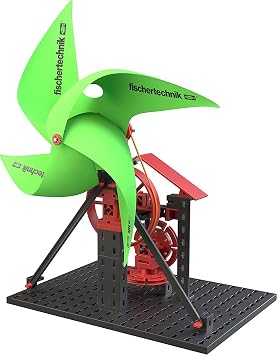 fischertechnik Green Energy Construction Kit, Multicolor with Hands On STEM Learning and Interactive Fun with 343 Parts- The Options are Endless