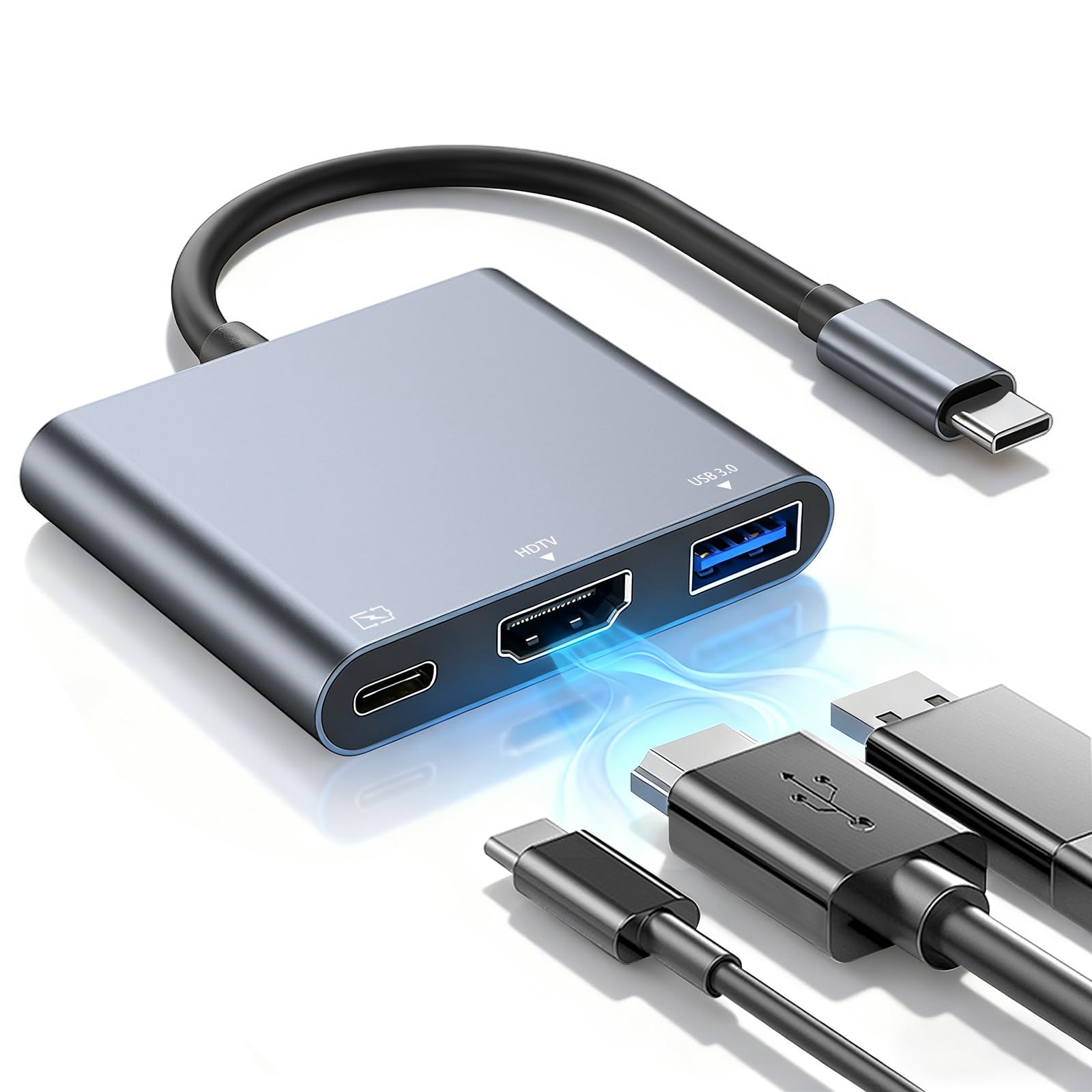 USB to USB C Adapter Hub 4k USB C to HDMI Hdmi Splitter to Usbc Multiport Digital AV