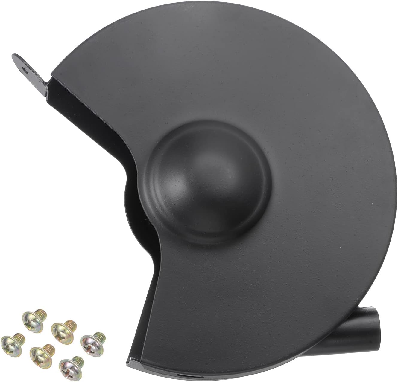 HARFINGTONBench Grinder Wheel Shroud 9.84" Carbon Steel Right Guard Cover Set with Screw for Bench Grinder Polisher, Black