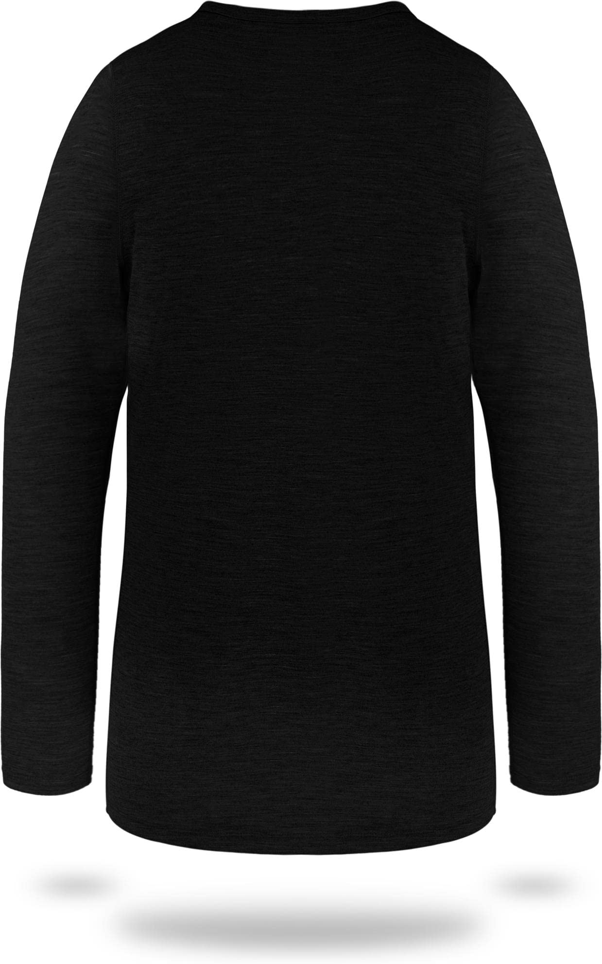 normani Kinder Merino Thermounterwäsche aus 100% Bio-Merinowolle Sportunterwäsche Ski-Funktionsunterwäsche Winter Ski-Set Langarmshirt und Unterhose für Jungen und Mädchen