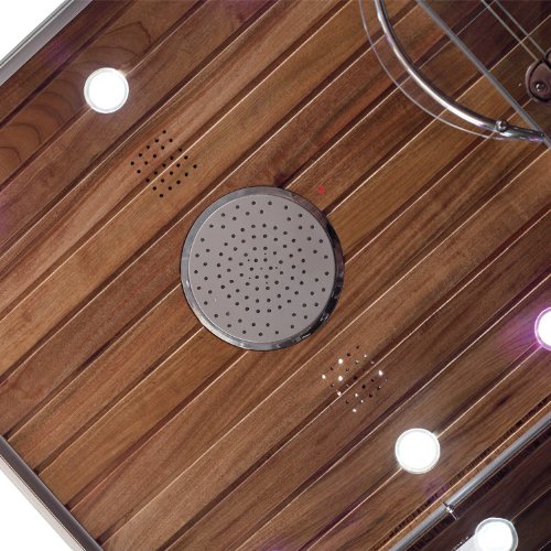 EAGO Dampfdusche DZ965F8 schwarz/ 90×90-5